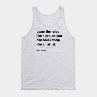 Learn Like a Pro - Break Like an Artist Tank Top